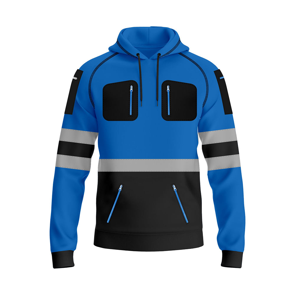 Toro activa Essential Hi-Vis Fleece Hoodie 2 Blue Black TORO ACTIVA