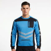Toro Activa Hi-Vis Pullover Pockets Crew Neck Cuffed Sweatshirt - Black/Blue TORO ACTIVA