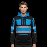 Toro Activa Mens Hi-Vis Pullover Hoodie 807 - Blue/Black TORO ACTIVA