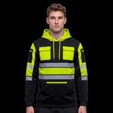 Toro Activa Mens Hi-Vis Pullover Hoodie 807 - Yellow/Black TORO ACTIVA