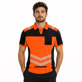 Toro Activa Hi-Vis Short Sleeve T-Shirt 808 - Orange/Black TORO ACTIVA