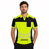 Toro Activa Hi-Vis Short Sleeve T-Shirt 808 - Yellow/Black TORO ACTIVA