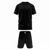 Mens Gym Set T-Shirt & Shorts - Black TORO ACTIVA