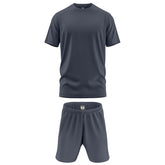 Mens Gym Set T-Shirt & Shorts - Grey TORO ACTIVA