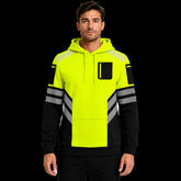 Toro Activa Mens Hi-Vis Hoodie with Reflective Tape - Yellow/Black TORO ACTIVA