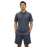 Mens Performance Polo & Shorts Set - Grey TORO ACTIVA