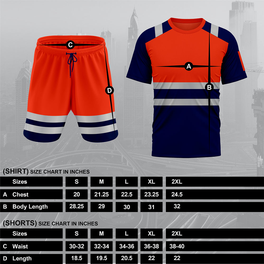 Toro Activa Hi-Vis Tracksuit SST-101 Orange/Navy TORO ACTIVA