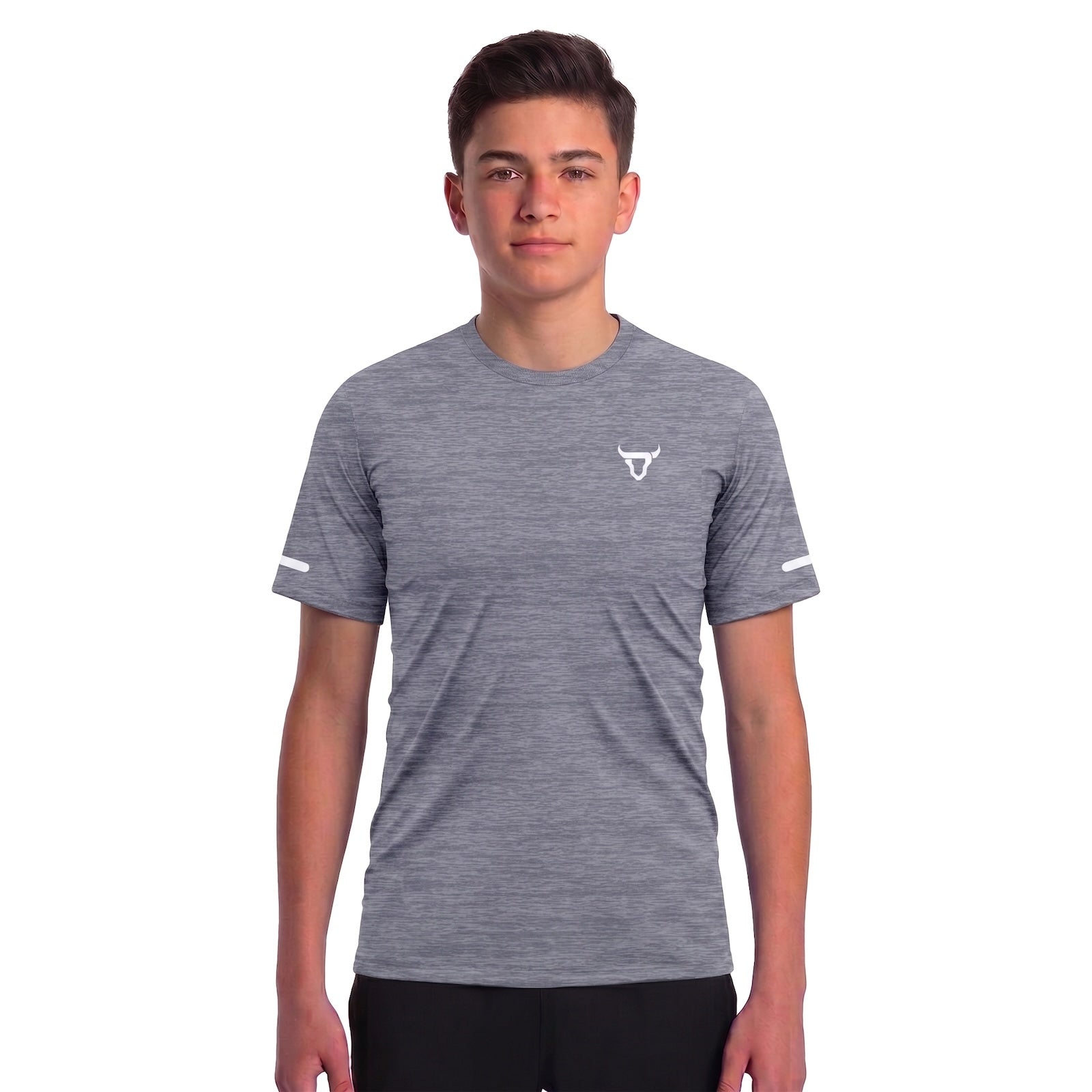 Toro Activa Youth Melange Performance Tee 3-Pack - Grey - detail