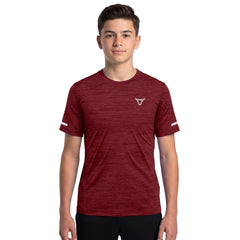 Toro Activa Youth Melange Performance Tee 3-Pack - Red - detail