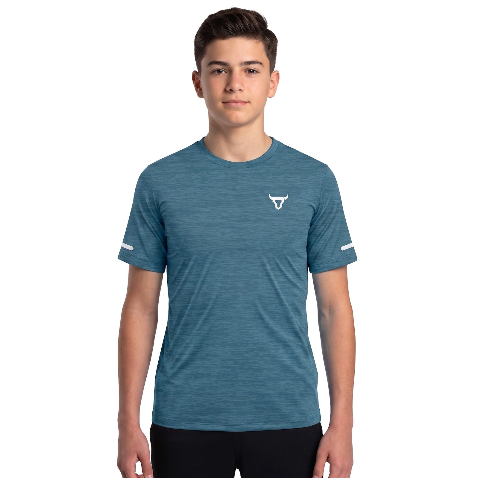 Toro Activa Youth Melange Performance Tee 3-Pack - Teal - detail