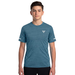 Toro Activa Youth Melange Performance Tee 3-Pack - Teal - detail