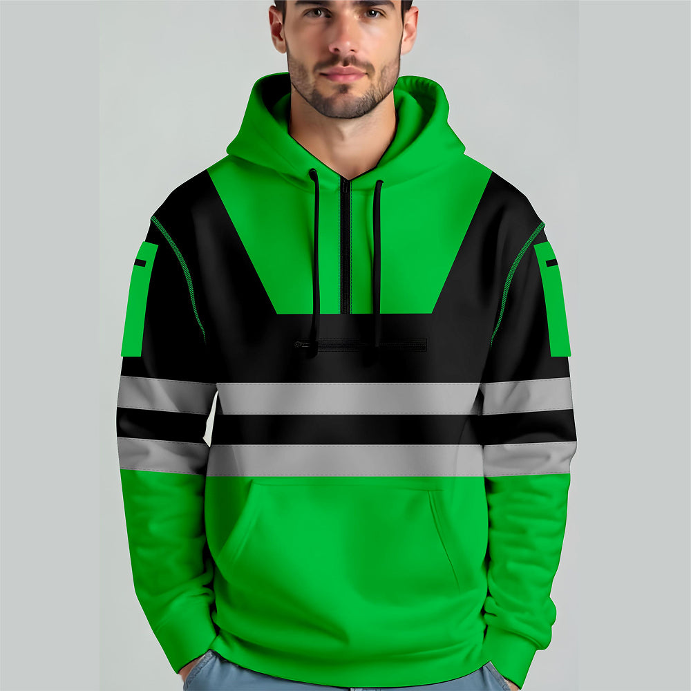 Hi-Vis Work Hoodie 6 | High Visibility Workwear Pullover TORO ACTIVA