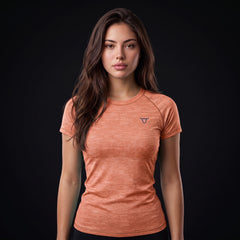 Toro Activa Women's Melange Raglan Tee - Orange TORO ACTIVA