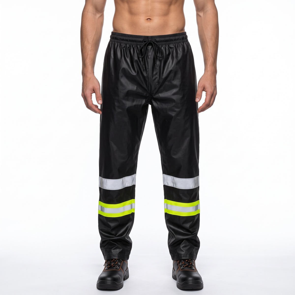 Hi Vis Waterproof Over Trousers - Yellow/Black TORO ACTIVA