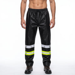 Hi Vis Waterproof Over Trousers - Yellow/Black TORO ACTIVA