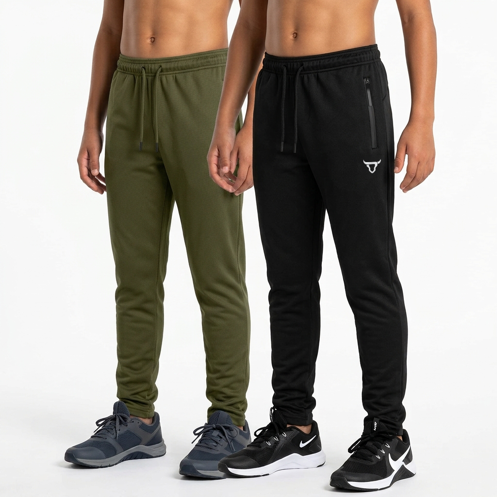 Toro Activa Youth Fleece Joggers Pack of 2 - Black & Olive TORO ACTIVA