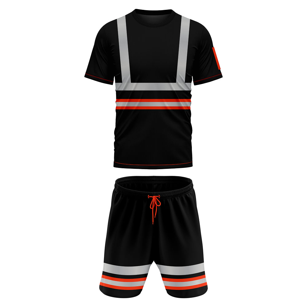 Toro Activa Hi-Vis Tracksuit Workwear Set SST-104 Orange Black TORO ACTIVA