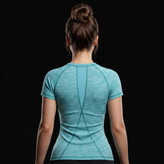 Toro Activa Women's Melange Raglan Tee - Blue TORO ACTIVA