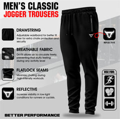 Toro Activa Men's Fleece Joggers Pack of 2 - Black & Grey TORO ACTIVA