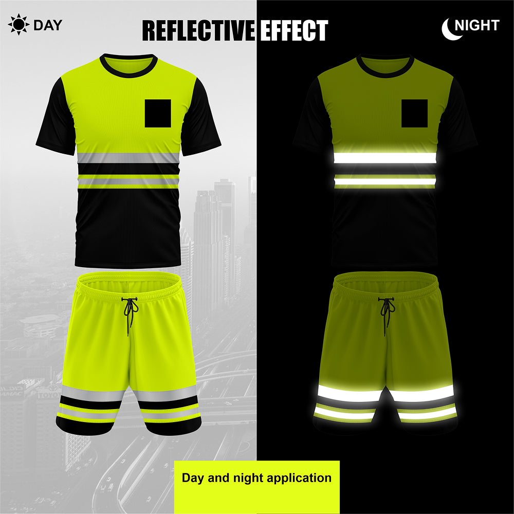 Toro Activa Hi-Vis Tracksuit workwear Set SST-103 - Yellow/Black TORO ACTIVA
