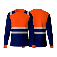 Toro Activa Hi-Vis Workwear TShirt TF101 Orange Navy TORO ACTIVA
