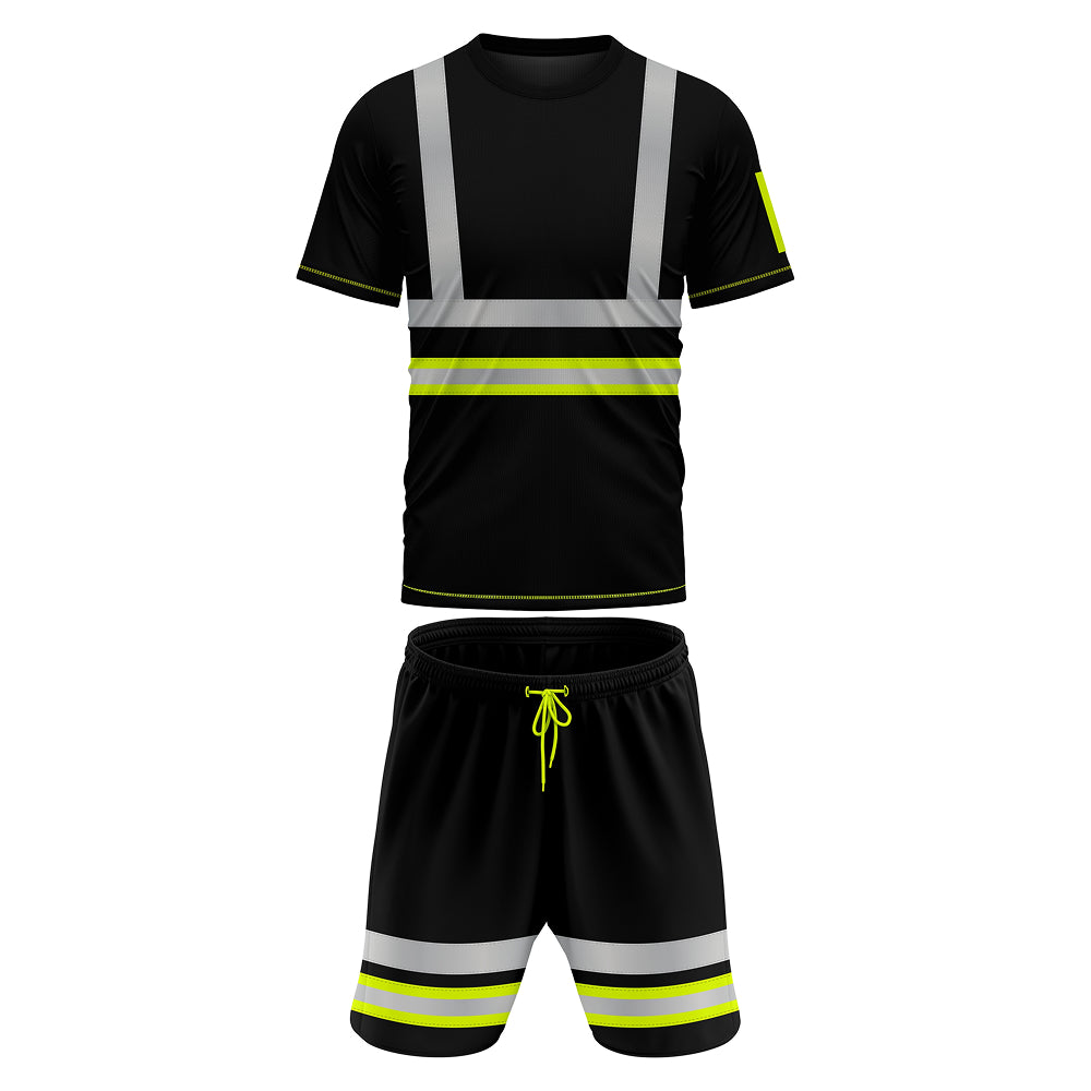 Toro Activa Hi-Vis Tracksuit Workwear Set SST-104 - Black/Yellow 2XL TORO ACTIVA