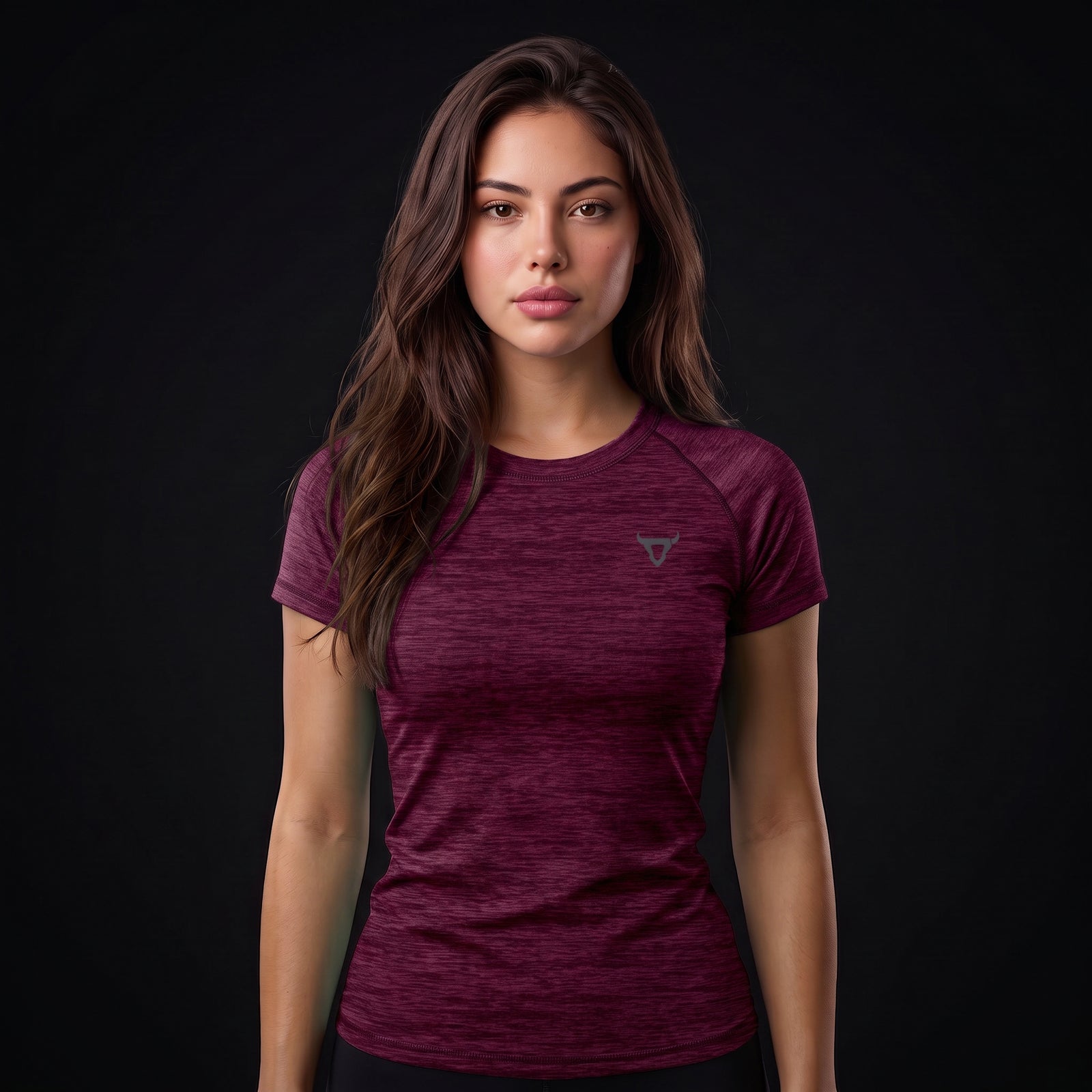 Toro Activa Women's Melange Raglan Tee - Maroon TORO ACTIVA