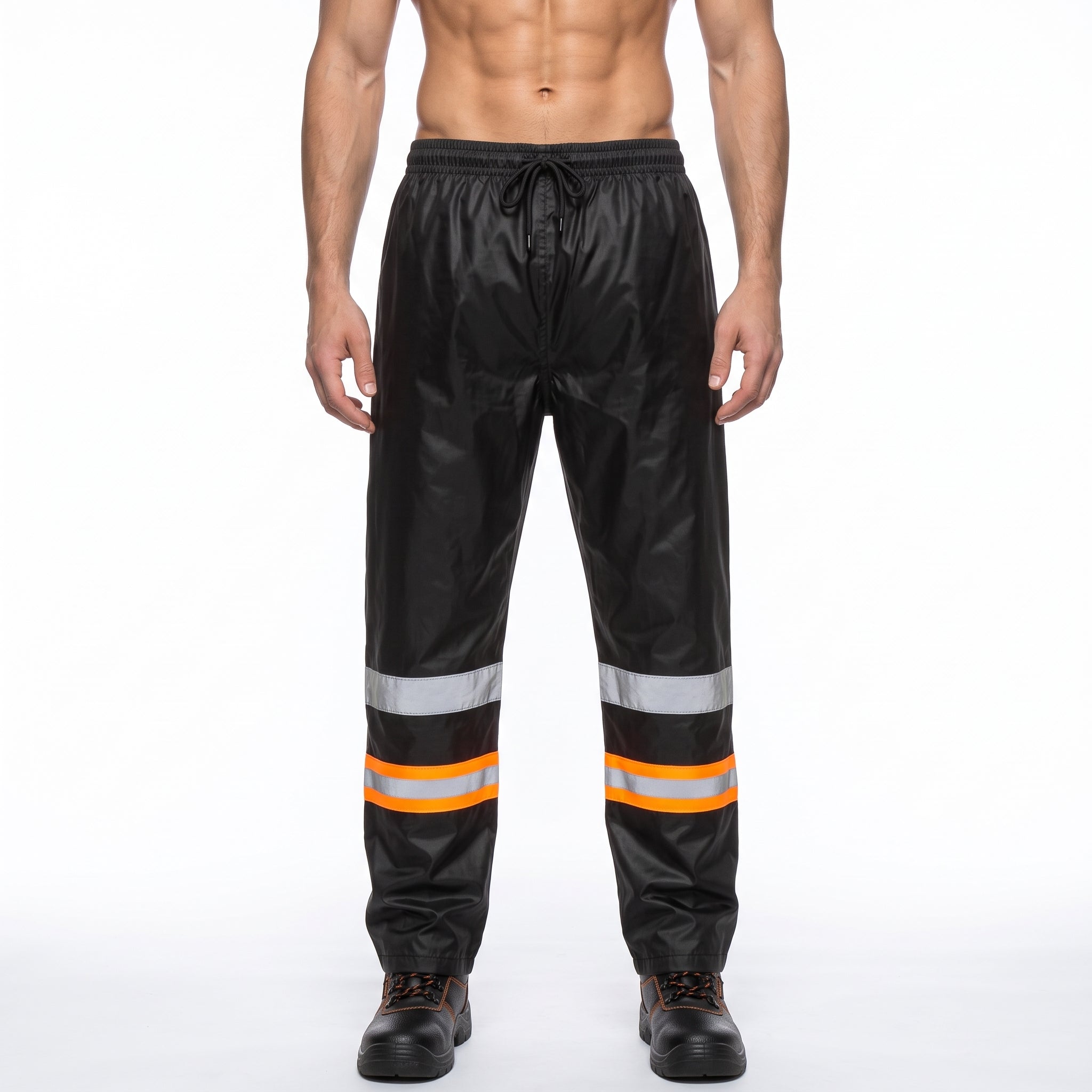 Hi Vis Waterproof Over Trousers - Orange/Black TORO ACTIVA