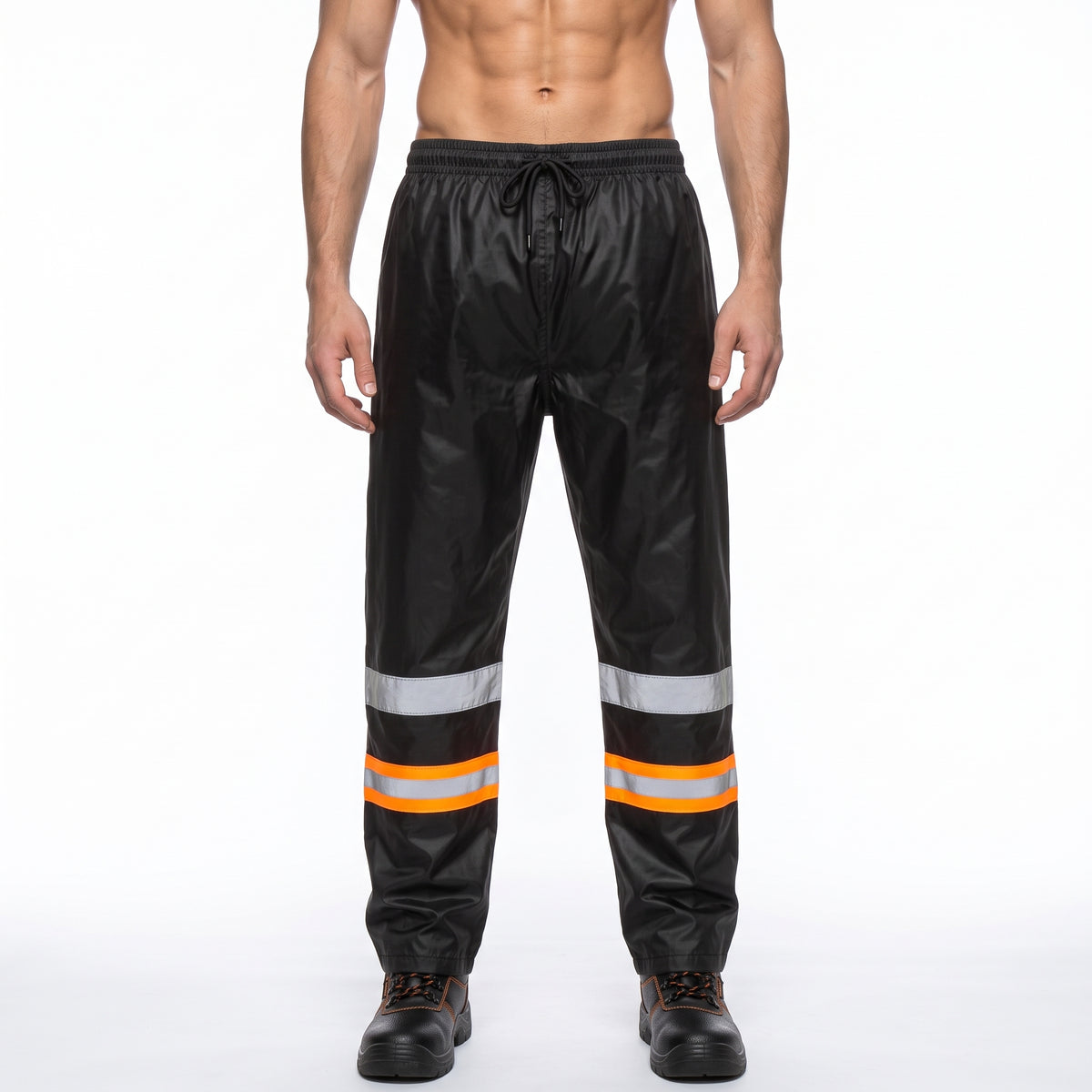 Hi Vis Waterproof Over Trousers - Orange/Black TORO ACTIVA