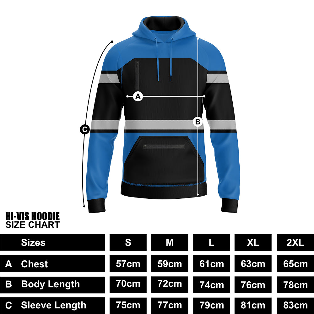 Hi-Vis Work Hoodie 2003 | Fleece Workwear Pullover TORO ACTIVA