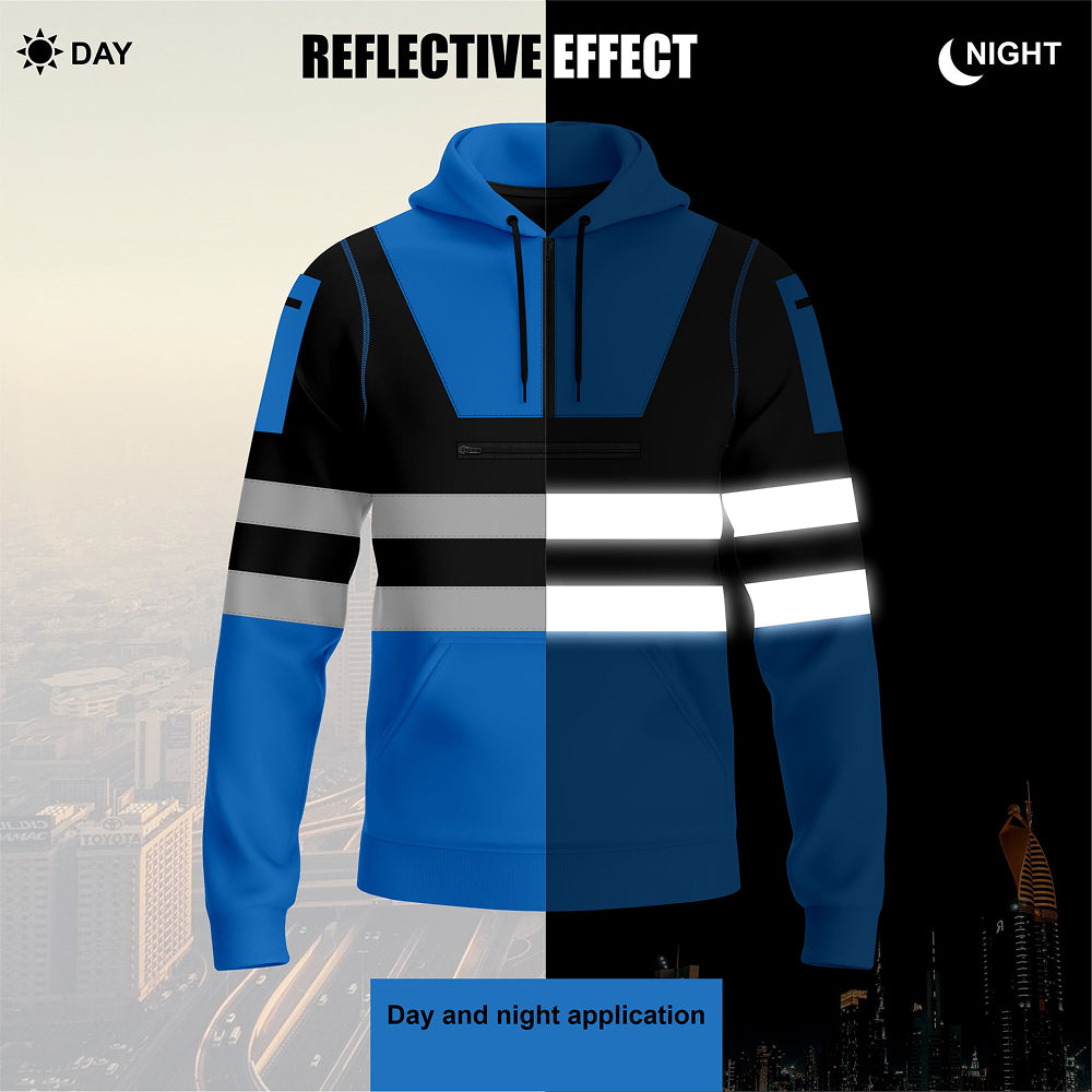 Hi-Vis Work Hoodie 6 | High Visibility Workwear Pullover TORO ACTIVA