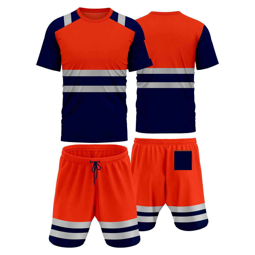 Toro Activa Hi-Vis Tracksuit SST-101 Orange/Navy TORO ACTIVA