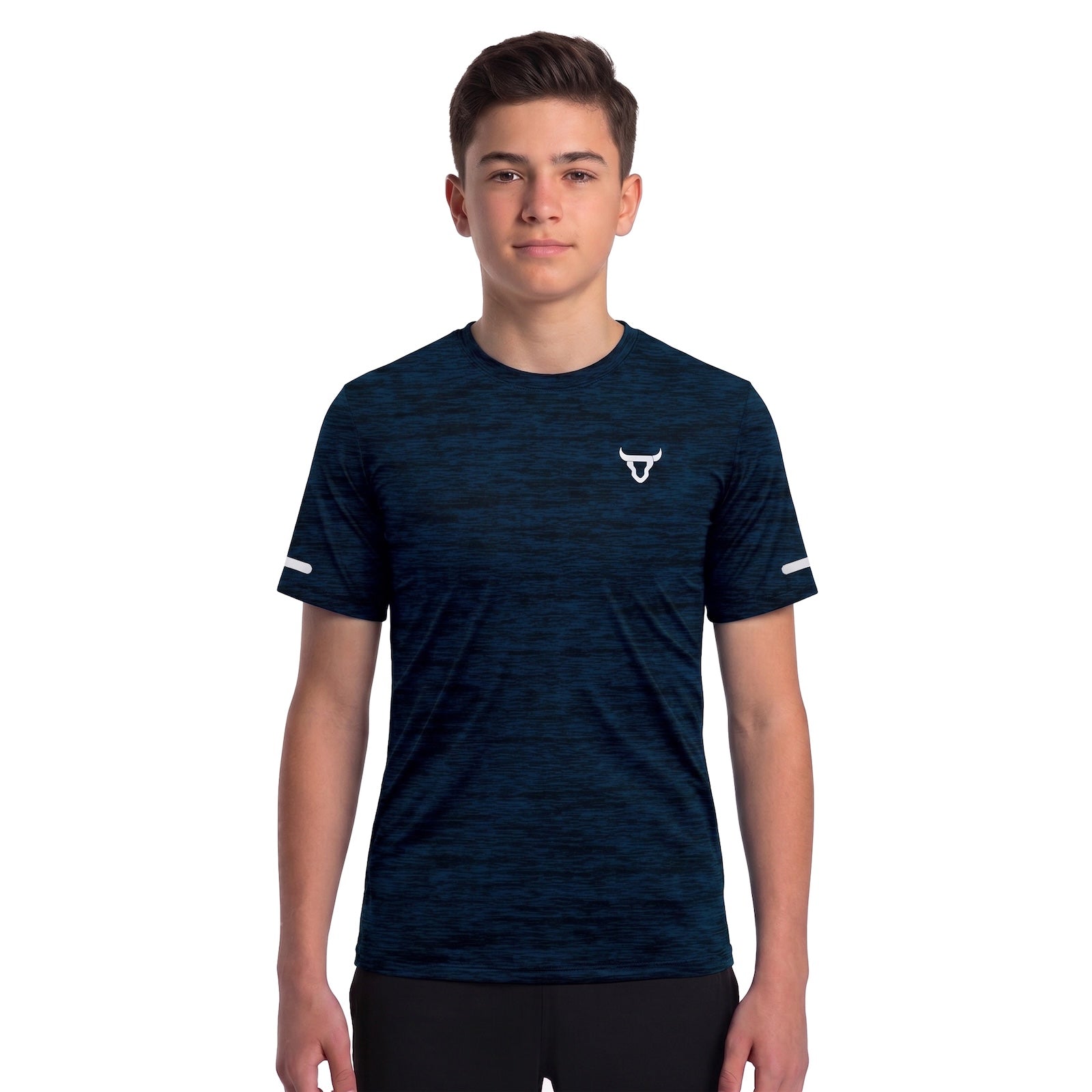Toro Activa Youth Melange Performance Tee 3-Pack - Blue - detail