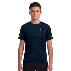 Toro Activa Youth Melange Performance Tee 3-Pack - Blue - detail