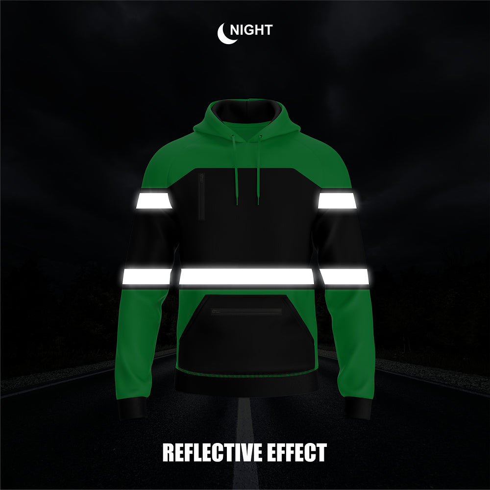Hi-Vis Work Hoodie 2003 | Fleece Workwear Pullover TORO ACTIVA