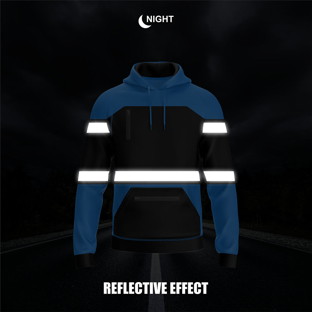Hi-Vis Work Hoodie 2003 | Fleece Workwear Pullover TORO ACTIVA