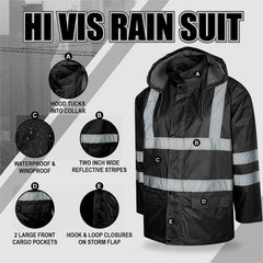 Toro Activa Lightweight Hi-Vis Rainsuit - RS105 TORO ACTIVA