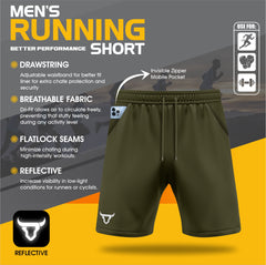 Toro Activa - Men's Running Shorts Pack of 2 Black Grey TORO ACTIVA