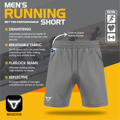 Toro Activa - Men's Running Shorts Pack of 2 Black Grey TORO ACTIVA