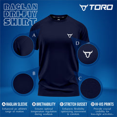 Toro Activa Performance Shirt - Black/Navy/Olive - Pack of 3 TORO ACTIVA