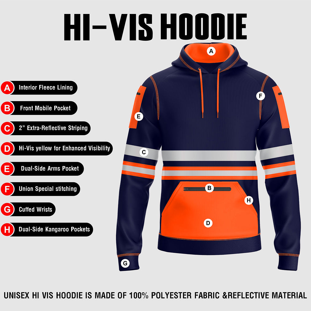 Toro Activa Essential Hi-Vis Fleece Pullover Hoodie 1006 TORO ACTIVA