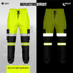 Toro Activa Workwear Fleece Joggers TR103- Yellow/Black 2XL TORO ACTIVA