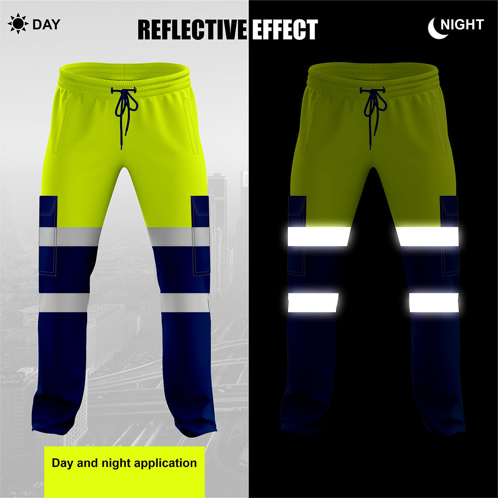 Toro Activa Workwear Fleece Joggers TR101 - Yellow/Navy TORO ACTIVA