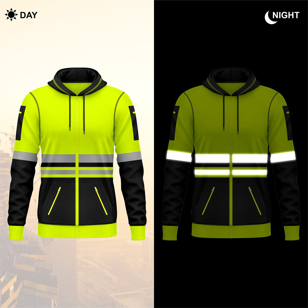 Toro Activa Hi-Vis Fleece pullover zipper Hoodie 1015 TORO ACTIVA
