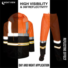 Toro Activa Lightweight Hi-Vis Rainsuit - RS103 TORO ACTIVA