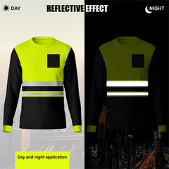 Toro Activa Hi-Vis Workwear TShirt TF103 Yellow/Black TORO ACTIVA