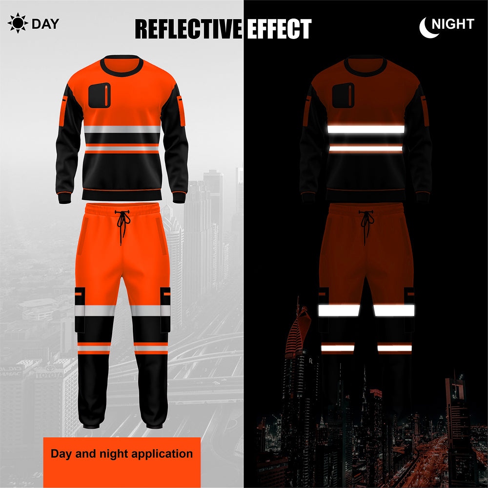 Toro Activa Essential Hi-Vis Fleece Pullover Tracksuit - TS103 TORO ACTIVA
