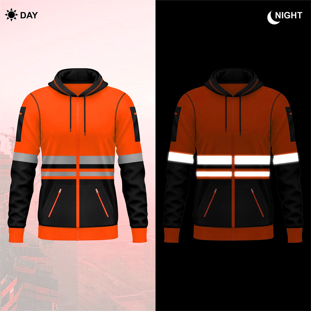 Toro Activa Hi-Vis Fleece pullover zipper Hoodie 1015 TORO ACTIVA