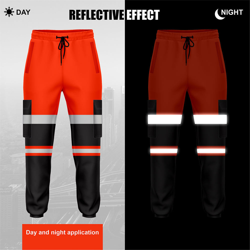 Toro Activa Workwear Fleece Joggers TR103 Orange/Black TORO ACTIVA