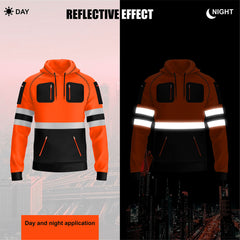Toro activa Essential Hi-Vis Fleece Hoodie 2 - Orange/Black 2XL TORO ACTIVA
